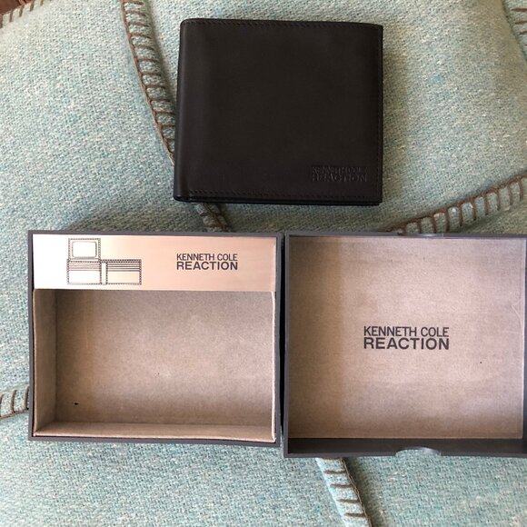 NEW Kenneth Cole Reaction Black Men's Wallet NIB (new in box) - Picture 3 of 5